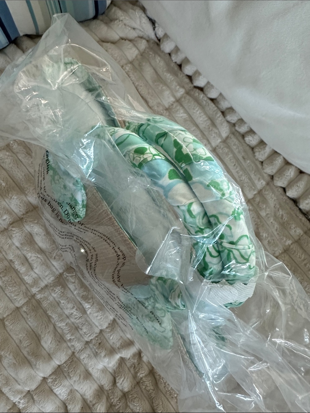 NWT Lilly Pulitzer Straw Bag "Burst of Joy" scarf wrapped gold handles - Picture 7 of 11